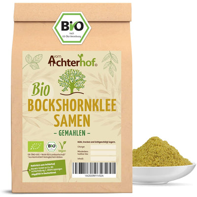 Bockshornklee gemahlen BIO (1kg) | Bockshorn-Tee| Bockshornkleesamen Pulver | Ideal als Tee oder Gew
