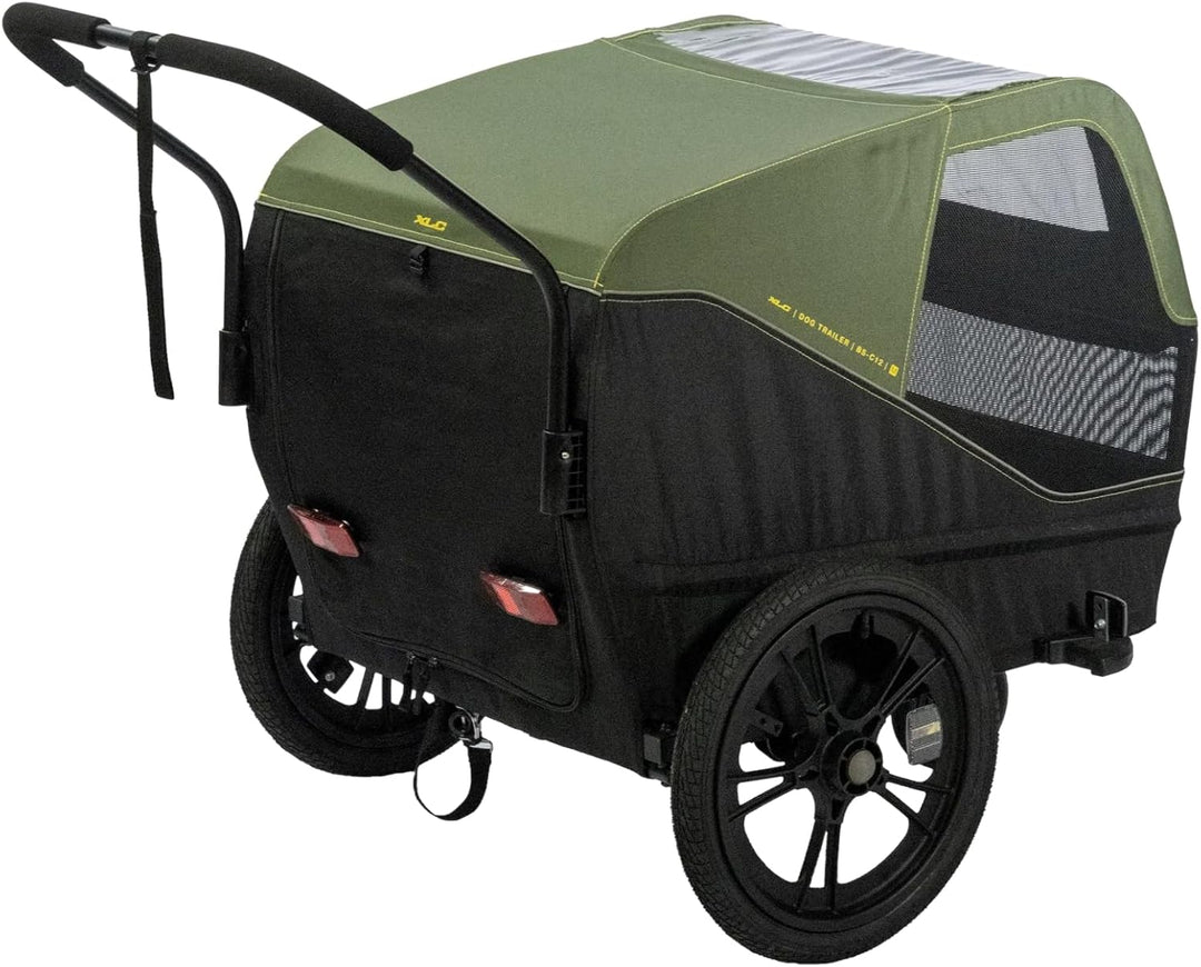 XLC Hundeanhänger Dog Medium BS-C12 16" Moosgrün 25kg, 3092004010