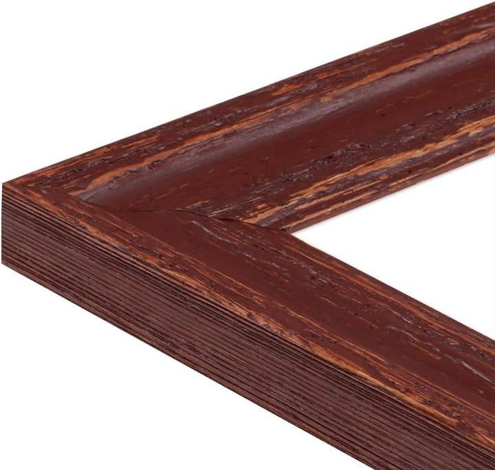WANDStyle Bilderrahmen 30x60 Braun, Vintage Bilderrahmen Holz, hochwertiger Holzbilderrahmen, Poster