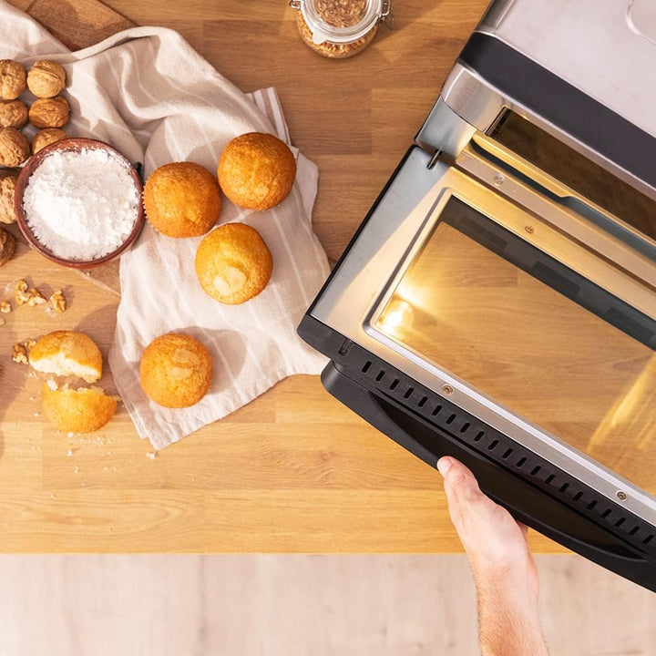 Cecotec Heissluftfritteuse Ofen Bake&Fry 3000 Touch Steel. 1600 W, 30 Liter, Konvektion, Touchscreen