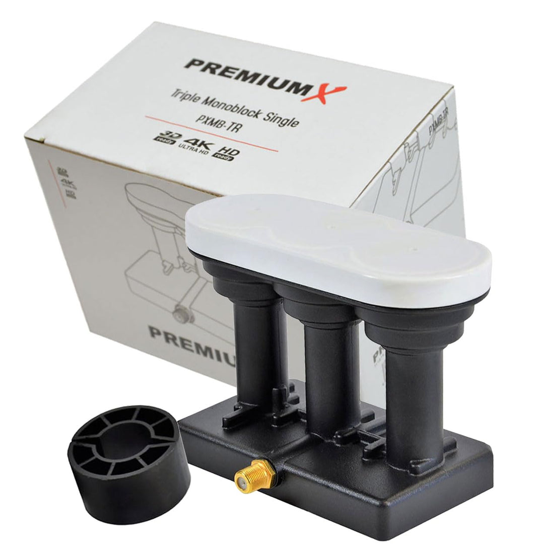Premium X PXMB-TR Triple Monoblock Single triplefeed Astra 19,2° Eutelsat 16° Hotbird 13° Sat Empfan