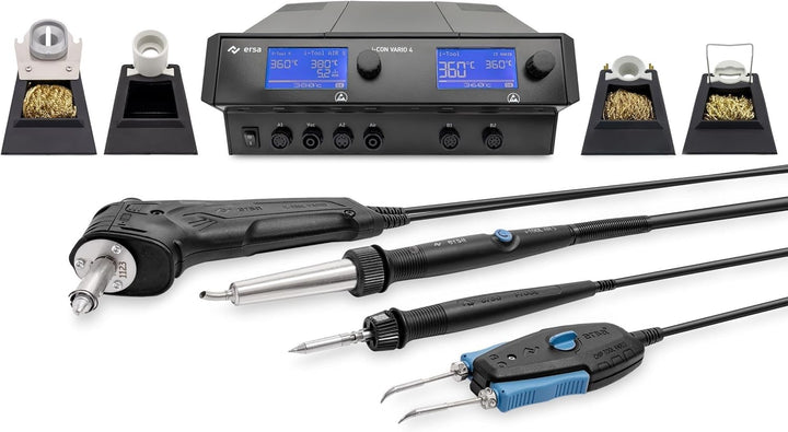 ERSA i-CON VARIO 4 MK2 ESD Mehrkanal Löt- und Entlötstation 500 Watt mit i-TOOL AIR S + i-TOOL MK2 +