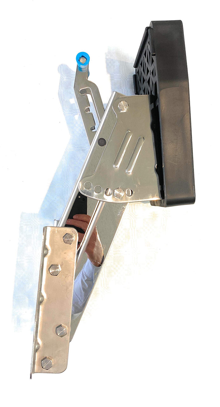ARBO-INOX - Aussenborderhalterung - Edelstahl - Holzplatte oder Kunststoffplatte Typ 1, Typ 1