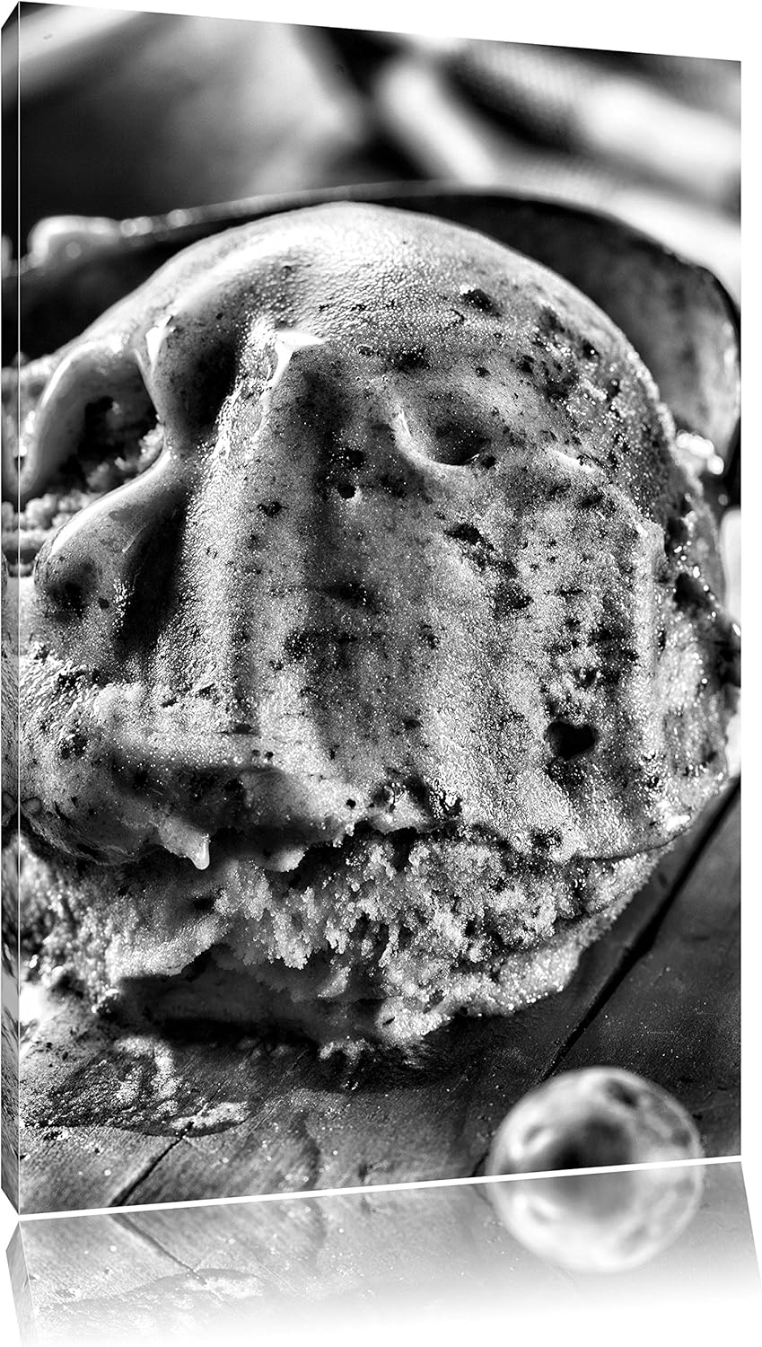 Pixxprint Monocrome, Köstliches Beeren EIS, Format: 100x70 auf Leinwand, 100x70