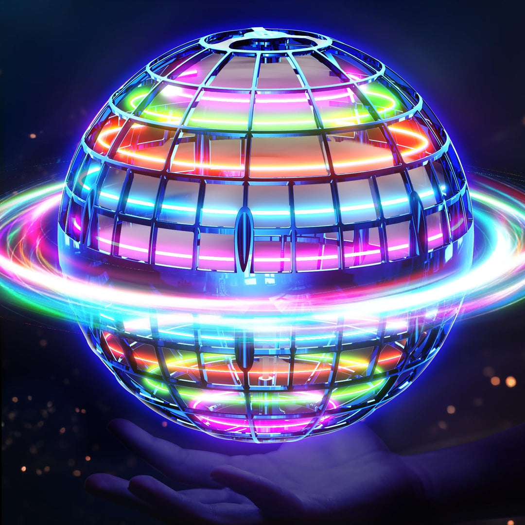 Fliegender Ball Spielzeug (Blau, Verbessert): LED Hover Orb, Boomerang Ball, Flying Toys für Mädchen