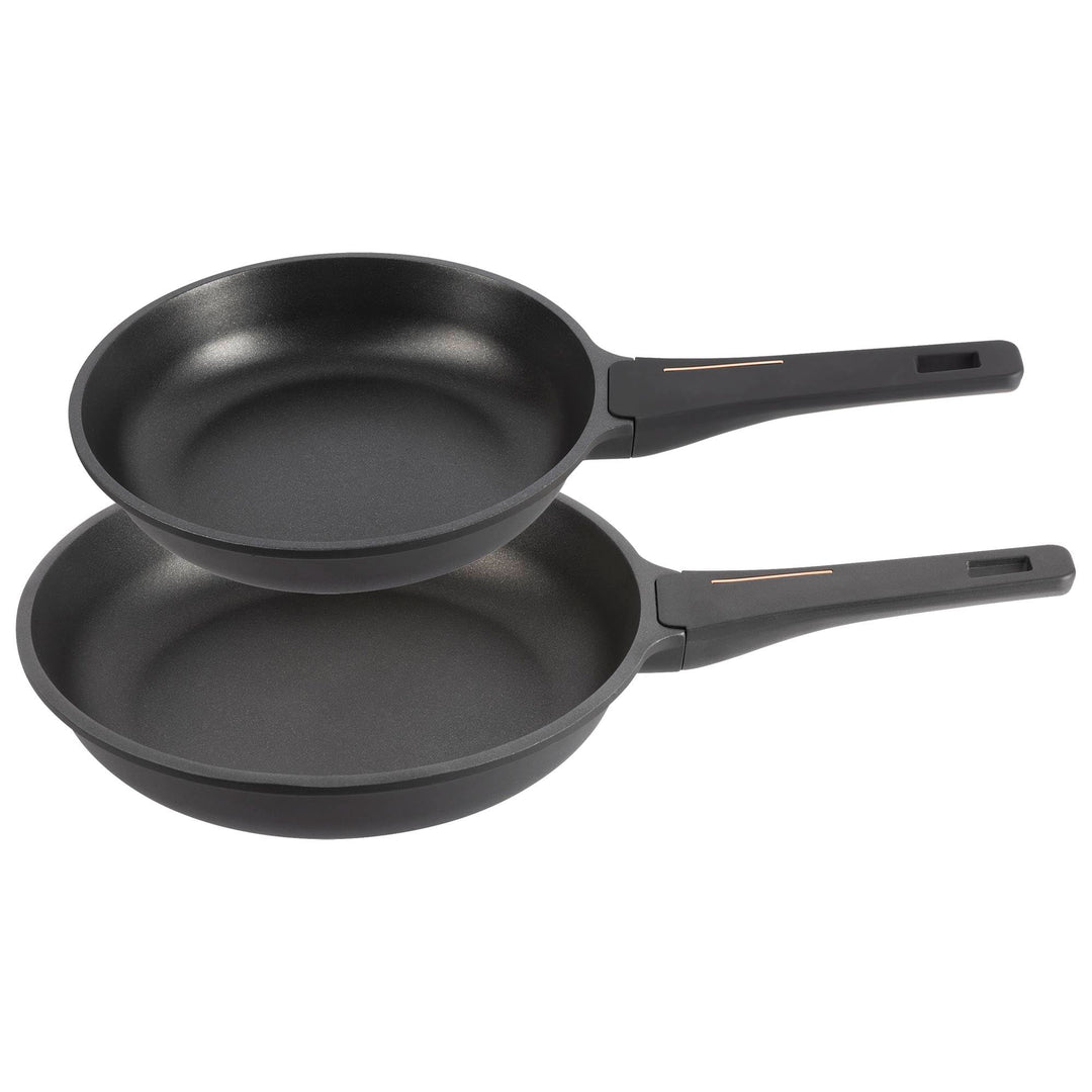 Bergner 2er-Set Pfannen Ø 20 x 24 cm aus Aluminiumguss
