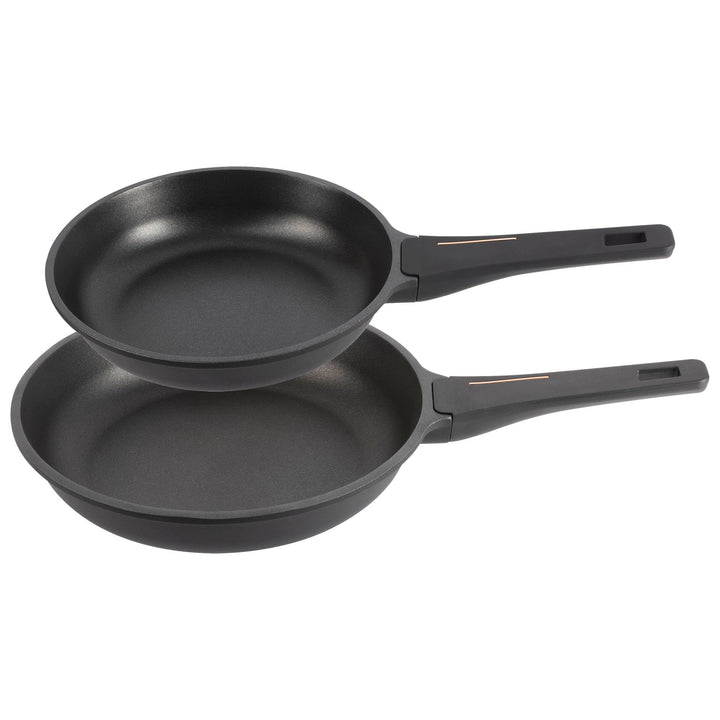 Bergner 2er-Set Pfannen Ø 20 x 24 cm aus Aluminiumguss