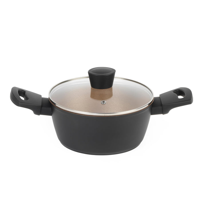 Russell Hobbs RH01669BEU7 Antihaft kochtöpf, 20cm / 2.6L Ungefähre Füllmenge, PFOA Frei töpf mit Gla