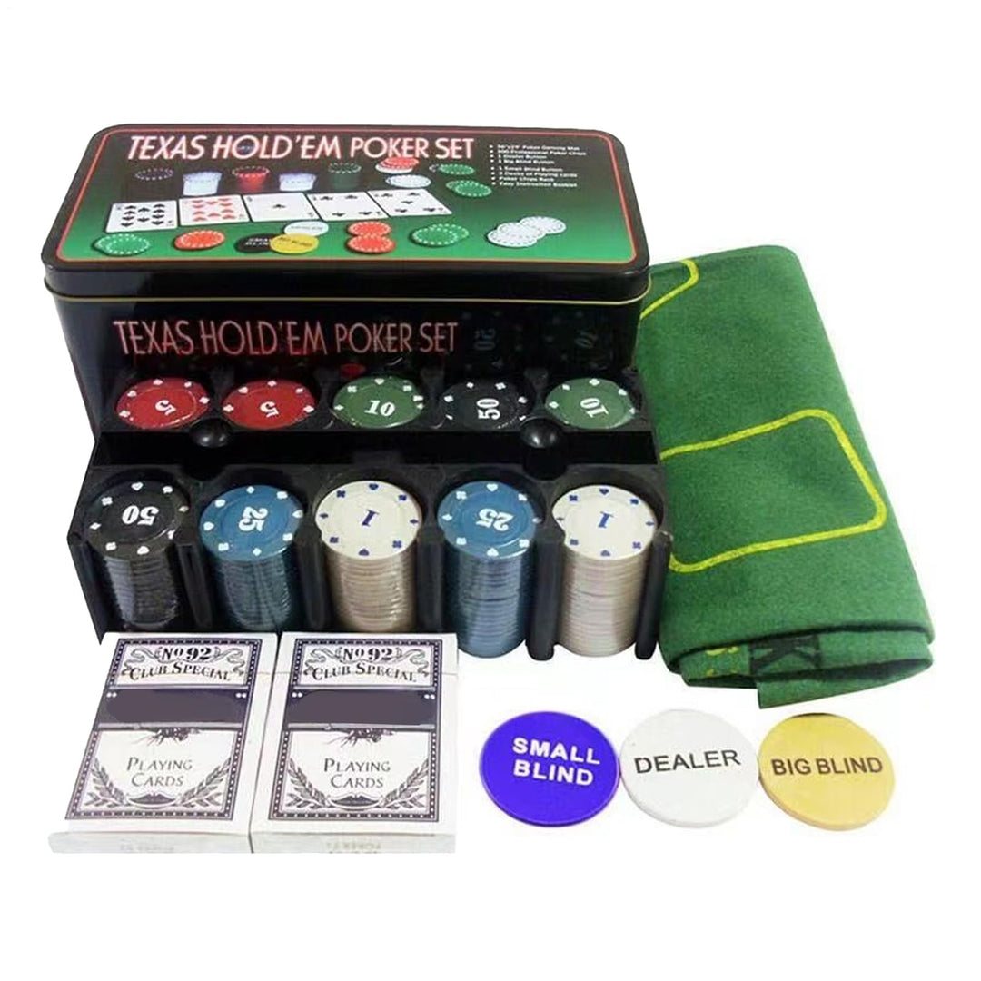 Poker-Chips, 200 Stück, Texas Hold'em Chips, 200 Stück, multifunktional, verschleissfestes Design, p