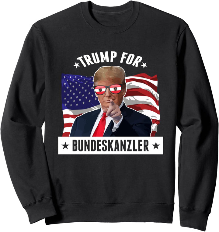 Trump For Bundeskanzler Österreich Flagge Donald Trump 2024 Sweatshirt