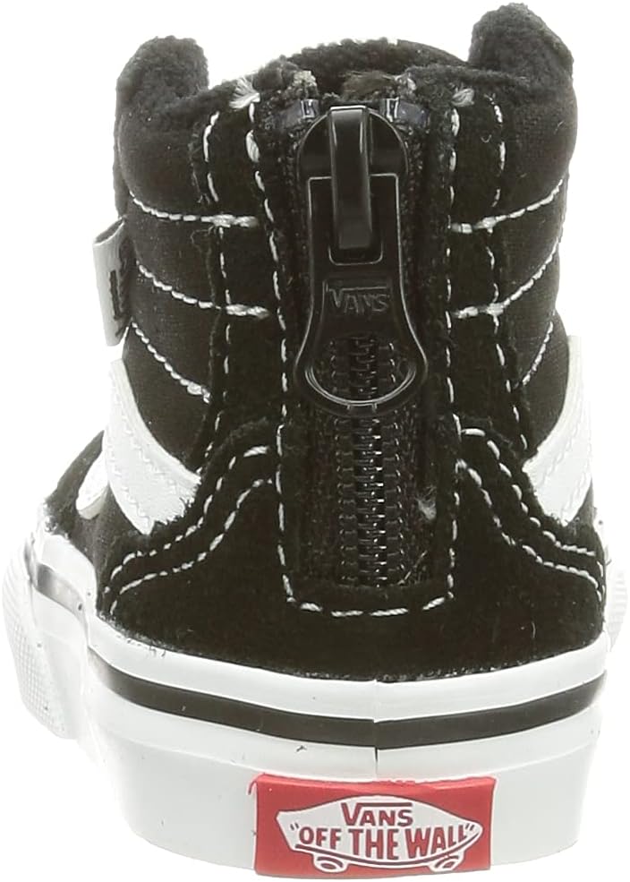 Vans Unisex Kinder Filmore Hi Zip Suede/Canvas Sneaker 18.5 EU Suede Canvas Black White, 18.5 EU Sue