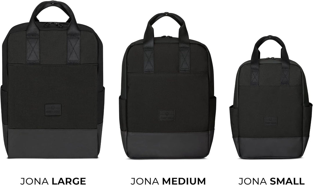 Johnny Urban Rucksack Damen Elegant Schwarz - Jona Medium - Moderner Laptop Tagesrucksack Klein für