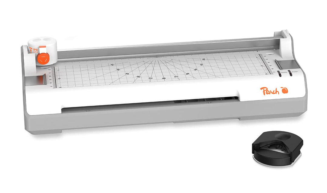 Peach PBP350 6 in 1 Laminiergerät A4 inkl. Eckenrunder, cutter, Laminerfolien | ABS | startklar in 3