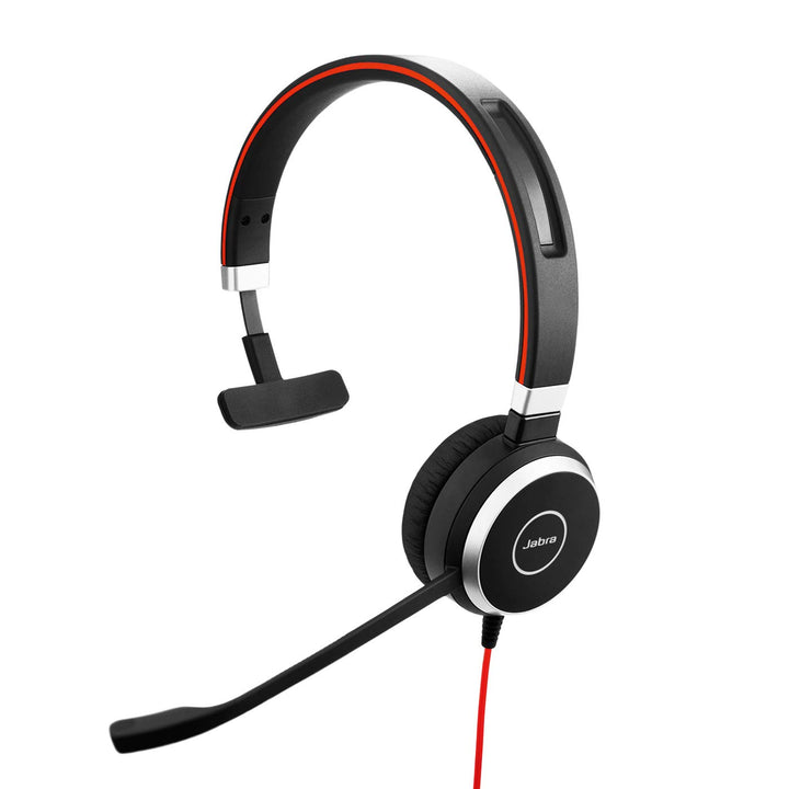 Jabra Evolve 40 UC Mono Headset – Unified Communications Headphones for VoIP Softphone with Passive
