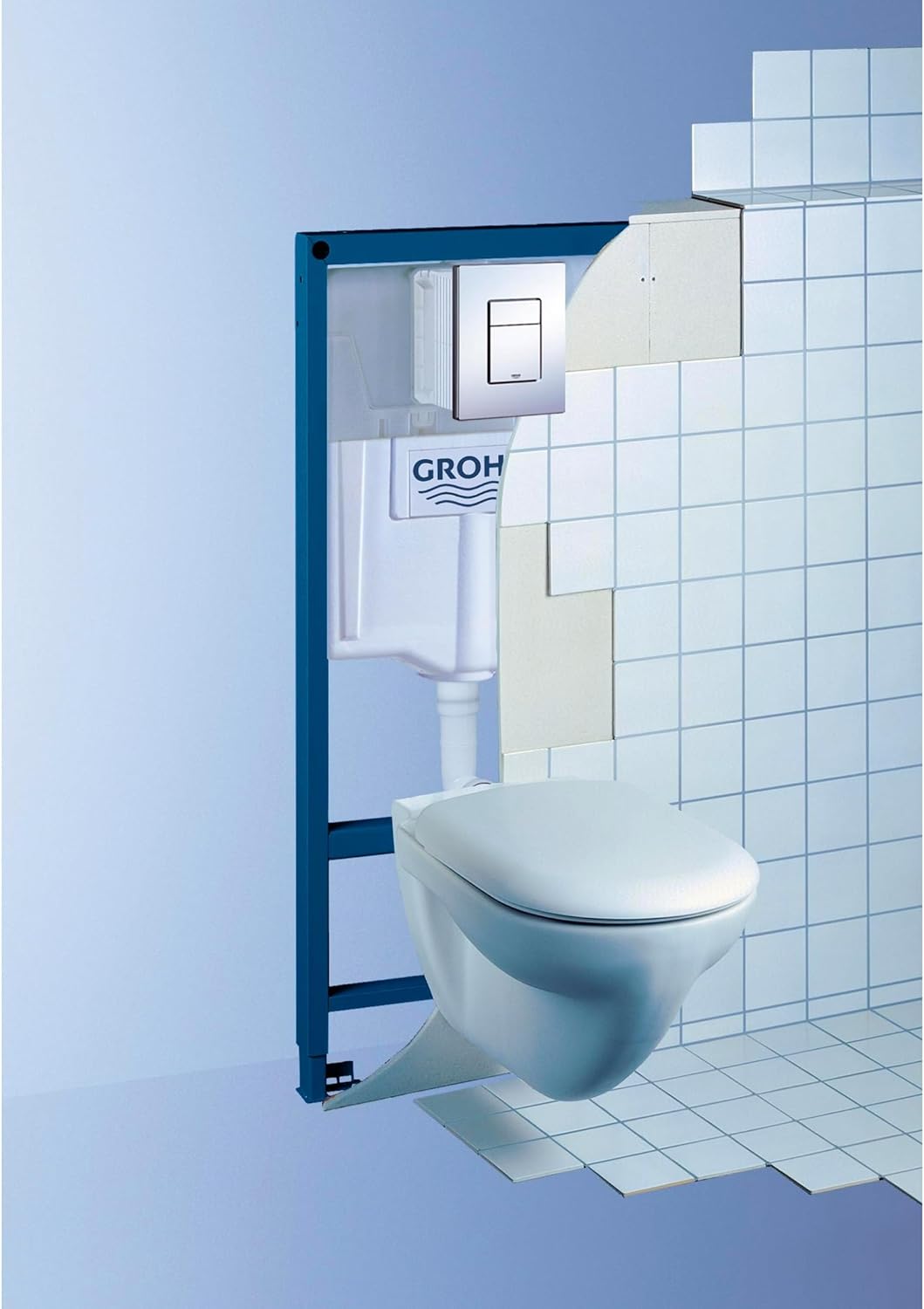 GROHE Skate Cosmopolitan - Abdeckplatte (wassersparend, für 2-Mengen- und Start und Stopp-Betätigung