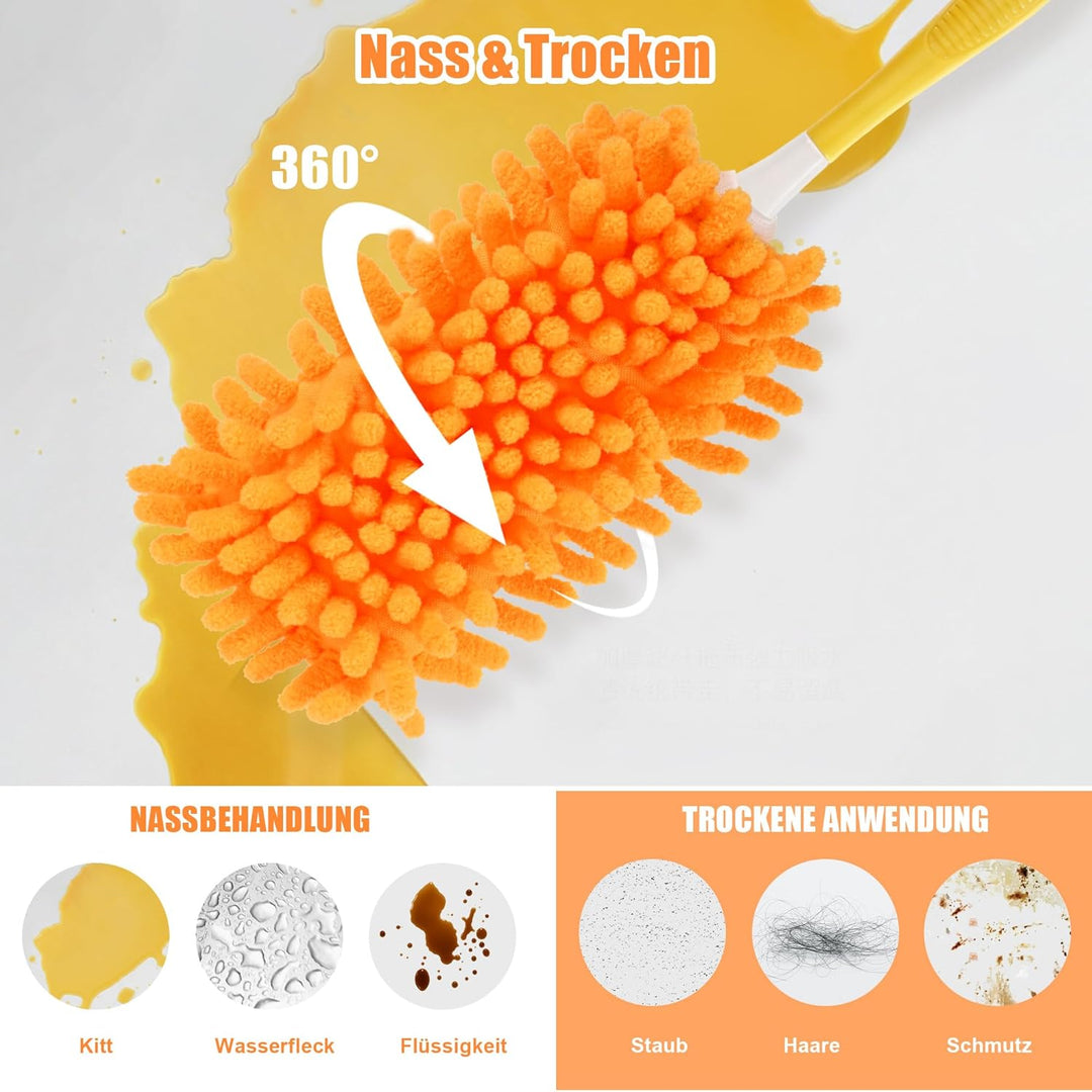 9 Stück Staubwedel Waschbar Für Swiffer Duster Staubmagnet Nachfüllpack, 360°Für Swiffer Staubmagnet