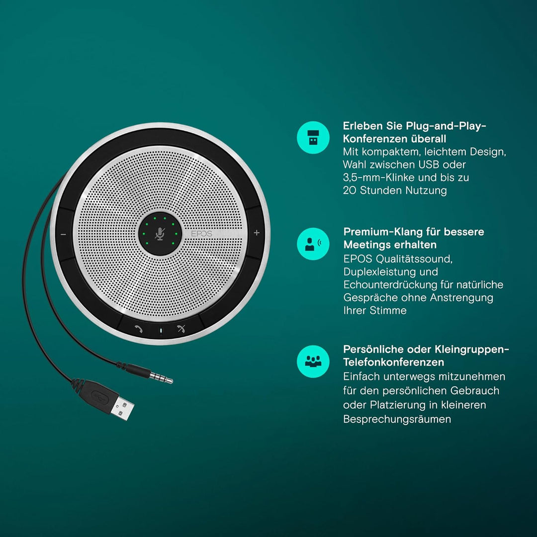 Sennheiser Speakerphone SP 20 ML Single, Single