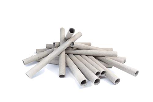 8 x 10 x 120mm Papphülse, Grau, parallel gewickelt, pyro paper tubes, Papierhülse, cardboard tubes,