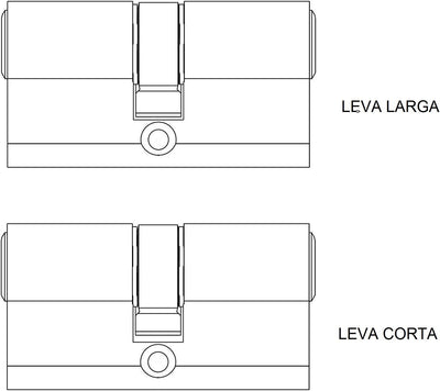 Tesa Assa Abloy Sicherheits-Zylinder, M6503030L Schlüssel – Kurzer Nocken Brass Finish 30 x 30 mm, S
