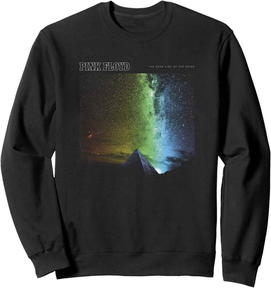 Pink Floyd The Dark Side of the Moon Pyramide mit Prismenhimmel Sweatshirt