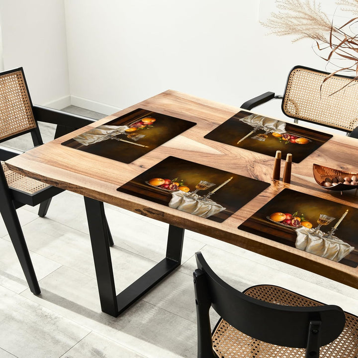 KitchenYeah© Platzsets Abwaschbar 6-Teilig 45x30 cm Tischsets Platzdeckchen Platzset Unterlage Tisch