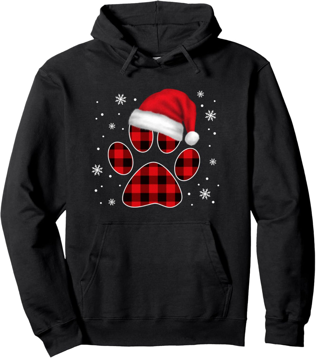 Weihnachtsoutfit Damen Herren Kinder Weihnachten Tier Pfote Pullover Hoodie