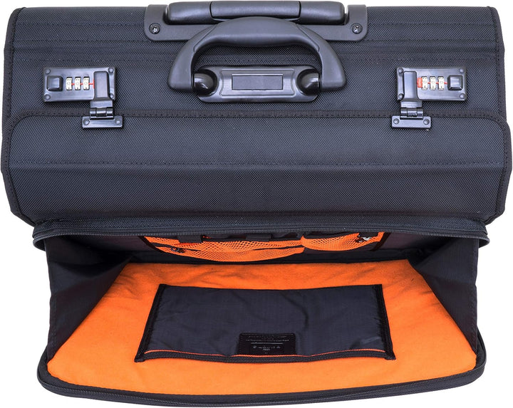 Davidts Businesstrolley - Pilotenkoffer - Laptoptrolley 17" und 10" Tablet - 47x40x25cm