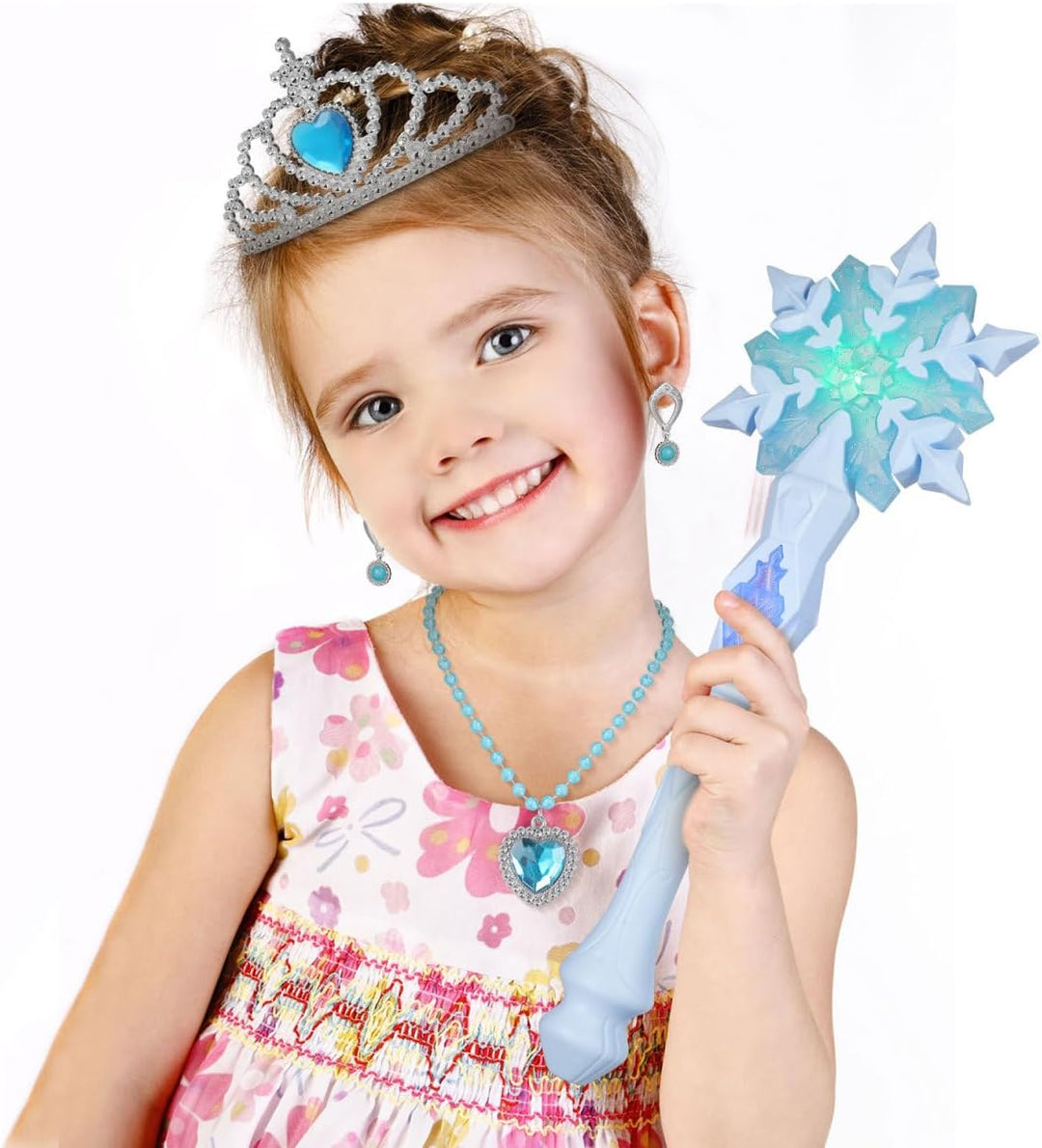 Schneeflocke magischen Zauberstab: Prinzessinnen Led Schneeflockenlichter Leuchtender Zauberst?be F¨