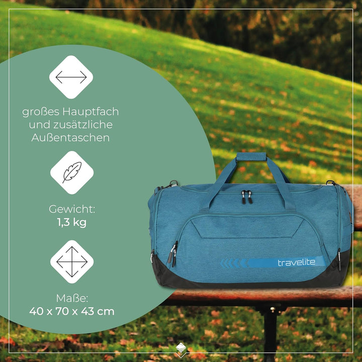 travelite grosse Reisetasche Grösse XL, Gepäck Serie KICK OFF: Praktische Reisetasche für Urlaub und
