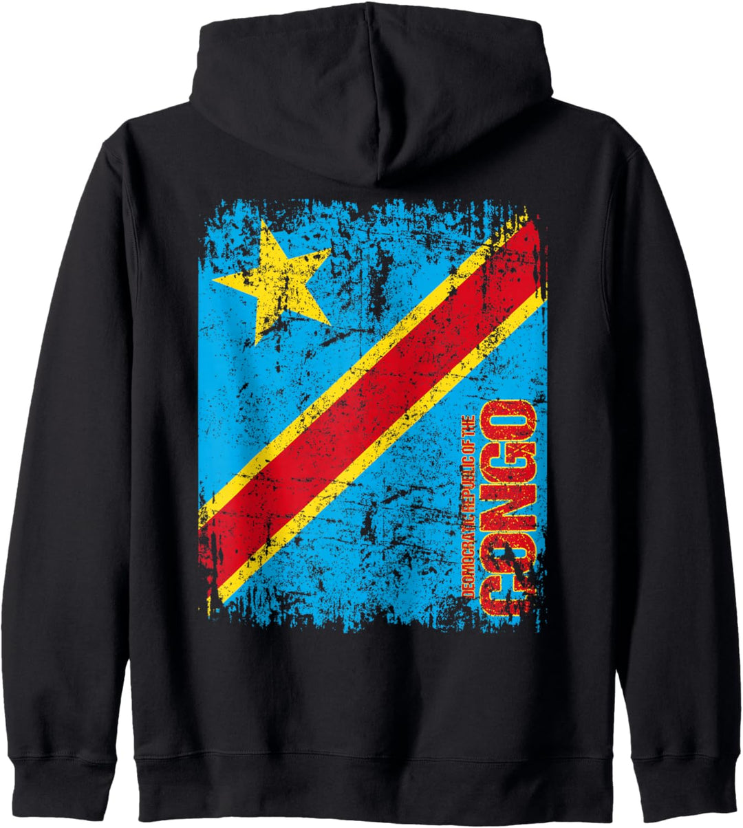 KONGO Flagge | Damen Herren Kinder KONGO Kapuzenjacke