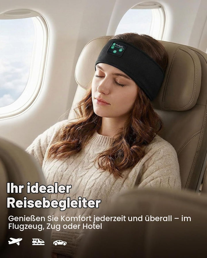 Schlaf Kopfhörer Ohrstöpsel, Kabellos Sport Stirnband Kopfhörer mit HD Stereo Lautsprecher für Sport