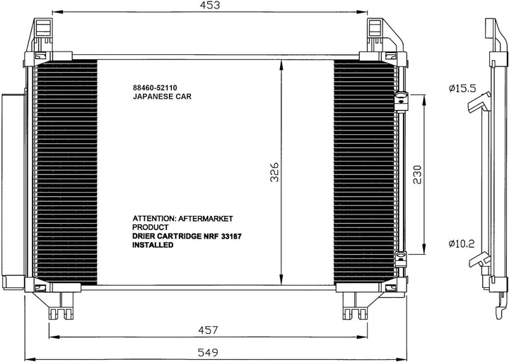 NRF 35652 Kondensator, Klimaanlage