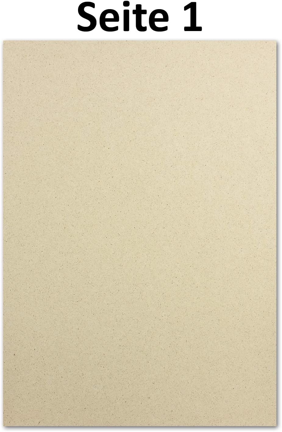 50x ÖKO Briefpapier aus Graspapier DIN A4 - Recycling Papier 160 g/m² - Umwelt Bastelpapier für Einl