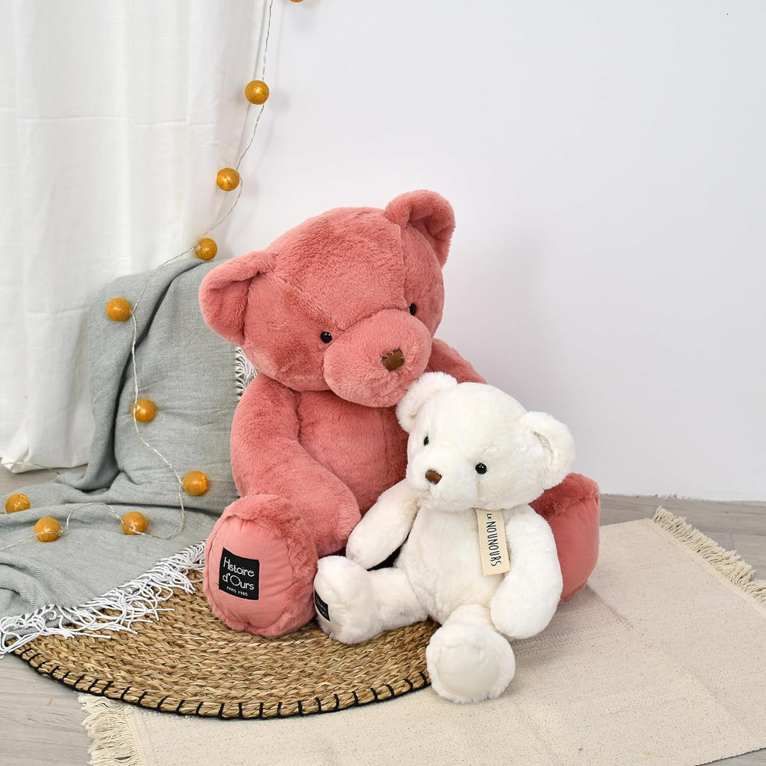 Histoire d'ours - Grosser Plüschbär – Der Teddybär – Weiss – 40 cm – grosses Plüschtier super weich