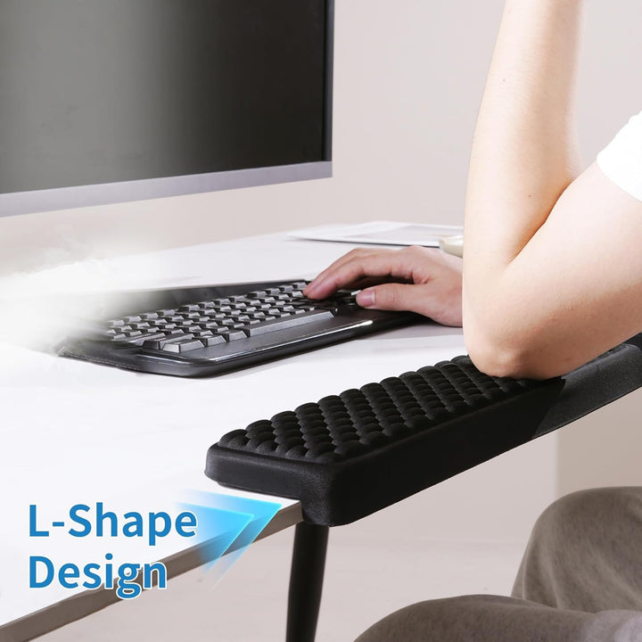 lomonmen Armauflage Schreibtisch,2 Stück L-förmige Schreibtisch Handgelenk Ellenbogenstütze,Ergonomi