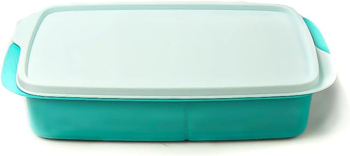 Tupperware to Go Lunchbox 1 L helltürkis mit Trennwand Clevere Pause Schule