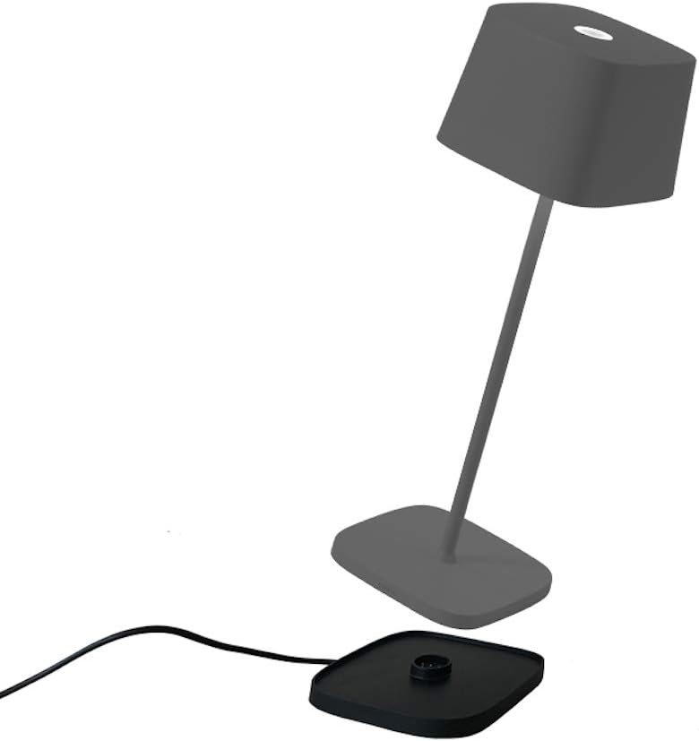 Zafferano - Ofelia Pro Kabellose LED-Tischleuchte aus Aluminium, dimmbar, IP65-Schutz, Indoor/Outdoo