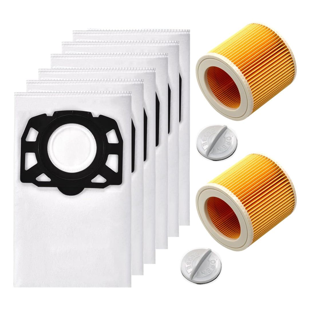 Filter Staubbeutel Zubehör für Kärcher WD2 Plus WD3 WD3P WD 3 Battery WD 3 Premium MV3 Staubsauger K