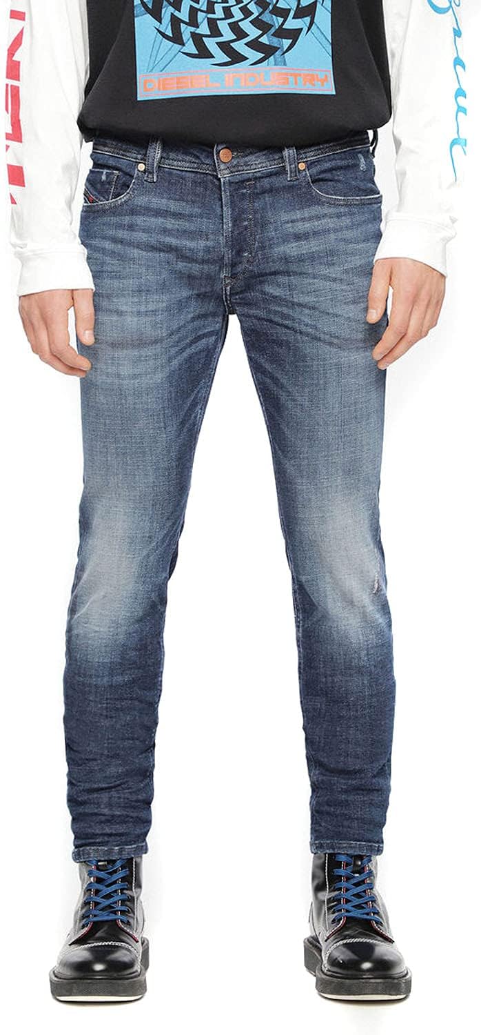 Diesel Herren Skinny Jeans 27W / 32L Blau 084ri, 27W / 32L Blau 084ri