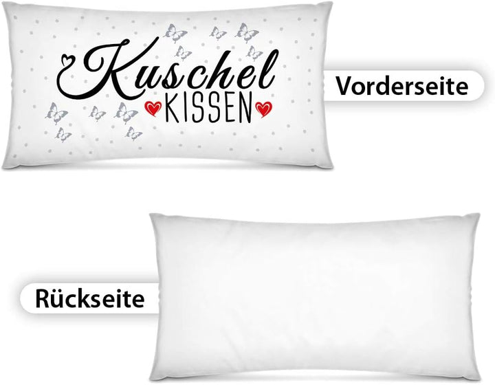 Print Royal XXL-Deko-Kissen mit Spruch Kuschelkissen - 80 x 40 cm/Geschenk-Idee/Wohnen/Dekoration/Fa