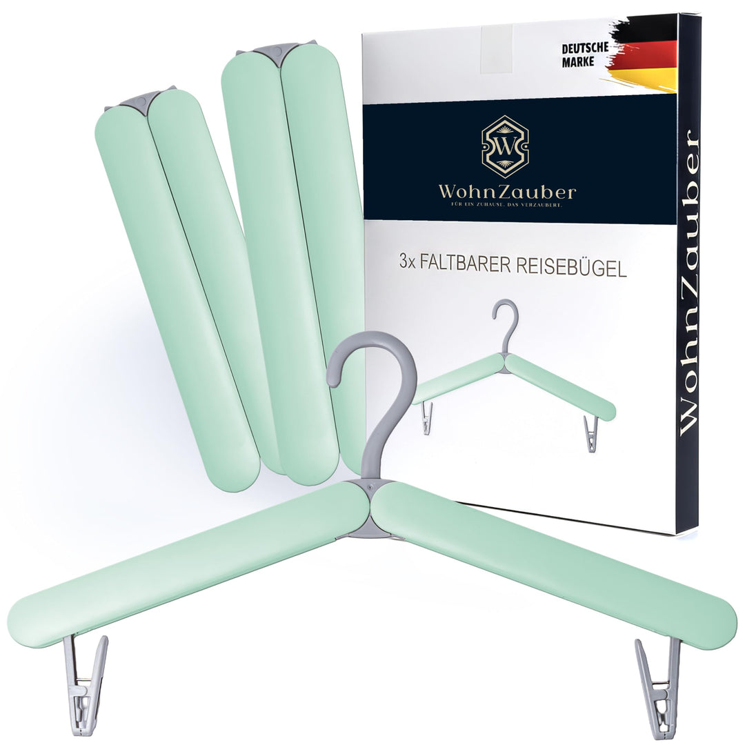 Faltbare Reise Kleiderbügel 3er Set | Platzsparend & Leicht | Ideal für Urlaub, Camping, Hotel & Zuh