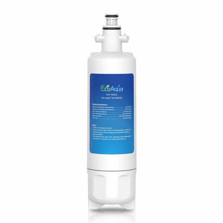EcoAqua EFF-6032D Eis- und Wasserfilter für Kühlschränke passend für Beko 9256712, 487960200, 434665