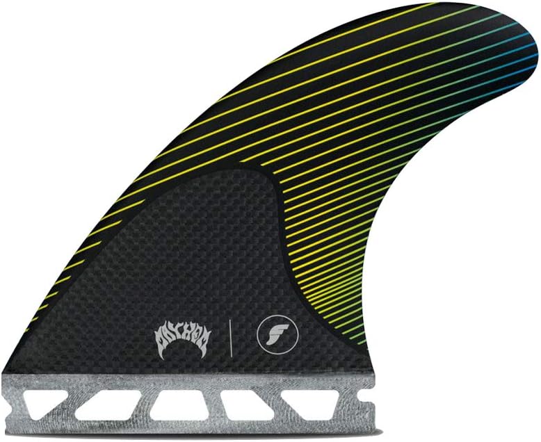 Futures Mayhem Large Honeycomb/Carbon Fin Yellow/blue Einheitsgrösse, Yellow/blue Einheitsgrösse