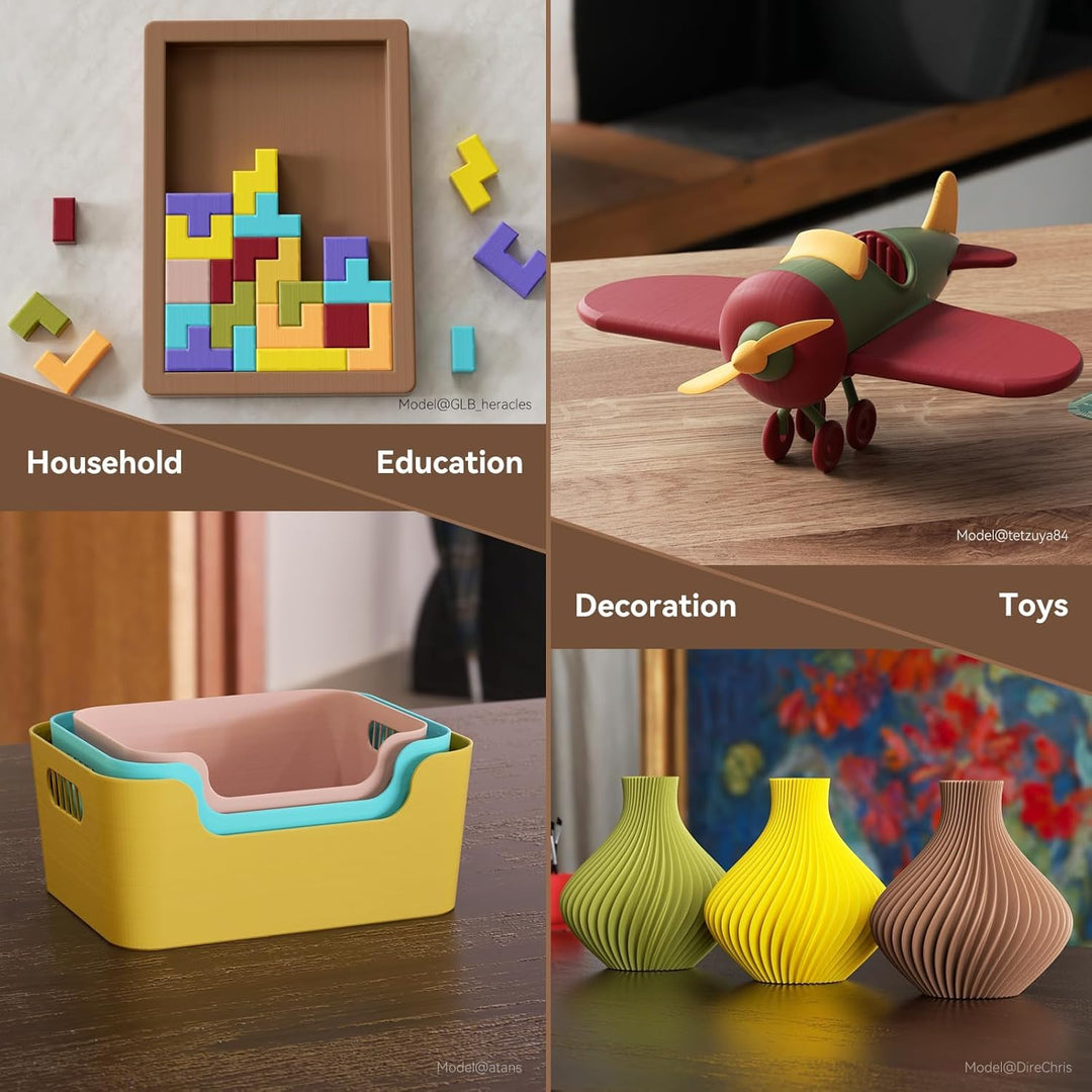 kexcelled Matte PLA Filament 1,75 mm +/- 0,03 mm, Glanzfreie Farbe, Matt Textur, 3D Drucker Filament