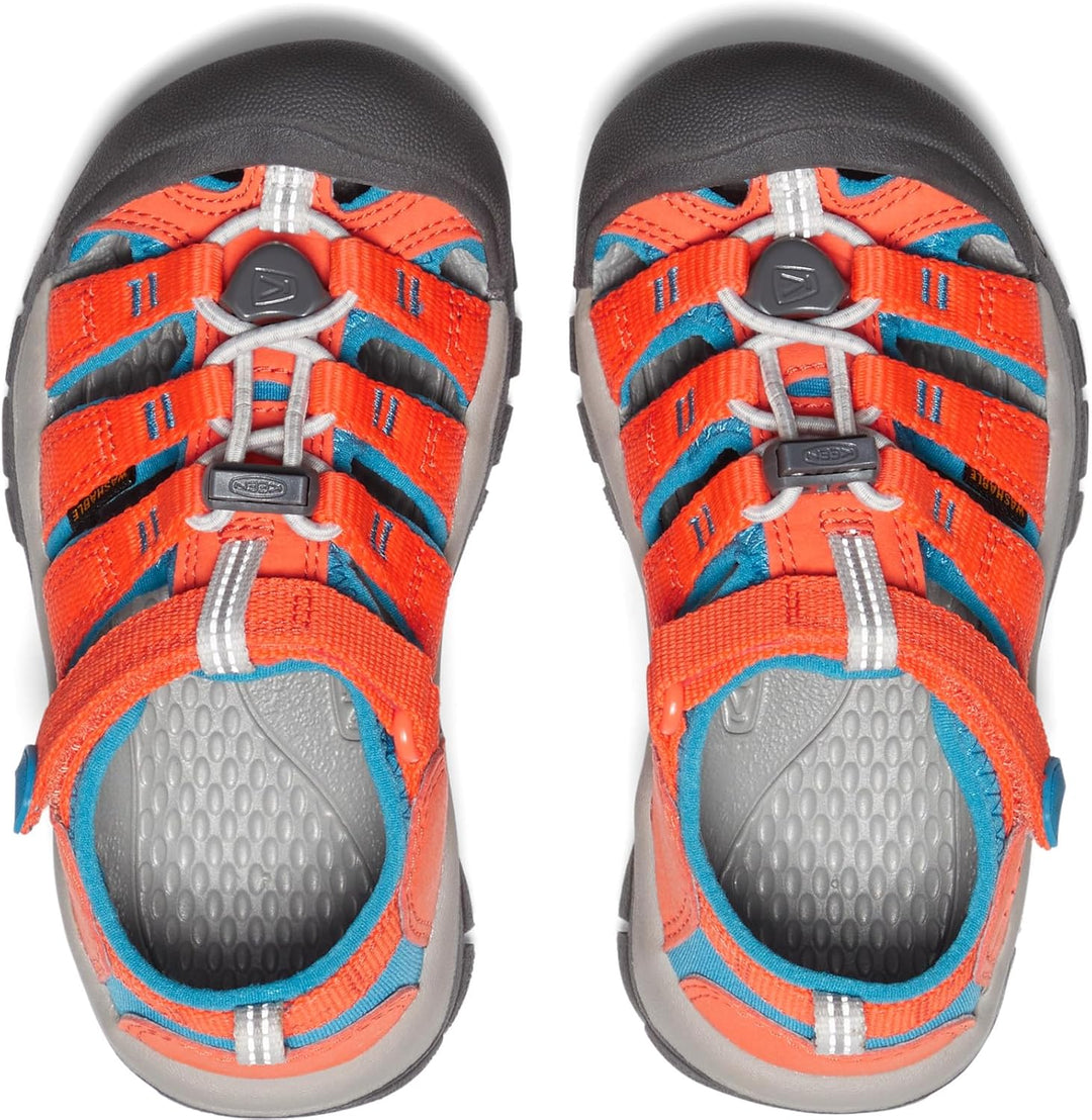 KEEN Jungen Unisex Kinder Newport H2 Sandalen 29 EU Safety Orange Fjord Blue, 29 EU Safety Orange Fj