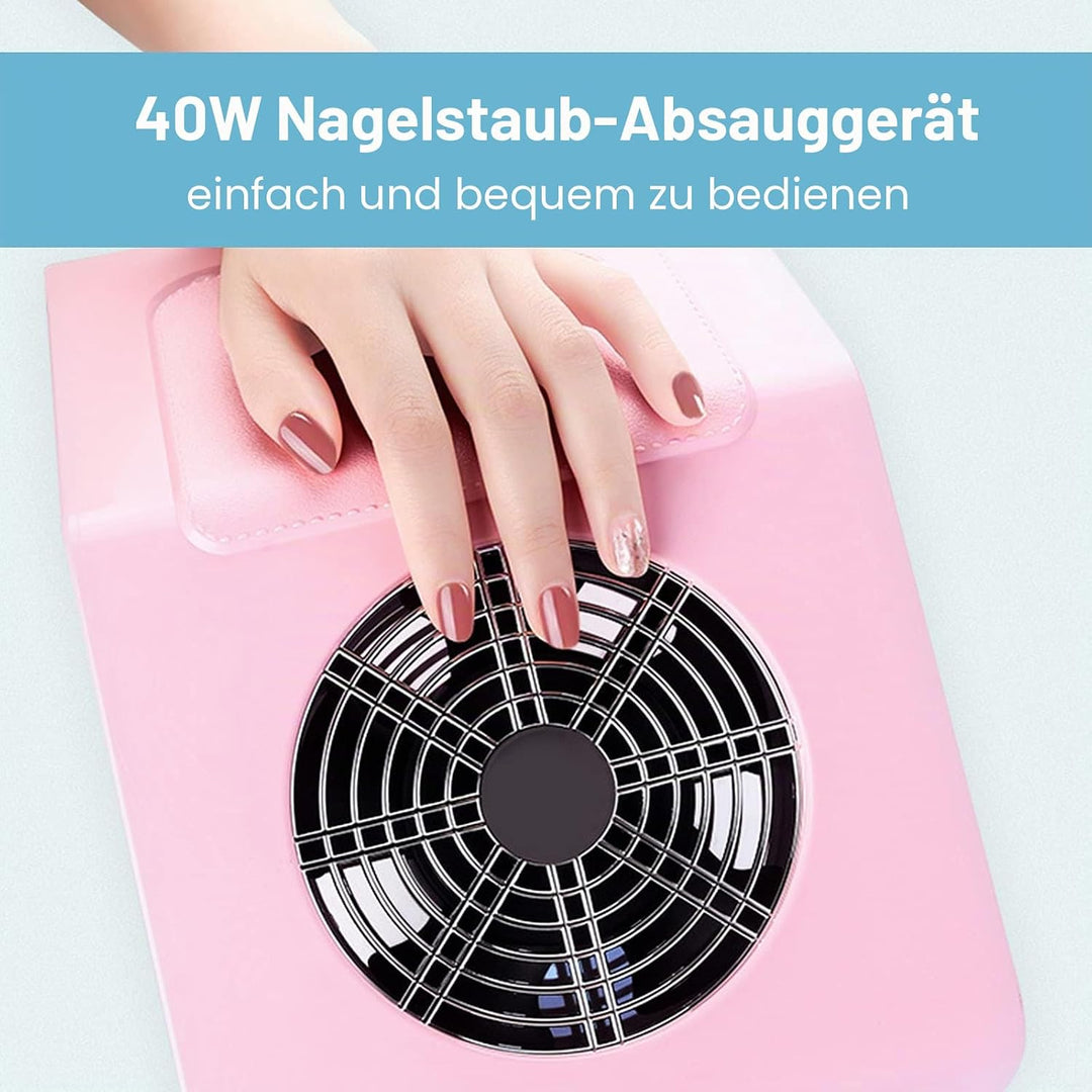 Layhou Nagelstaubsauger, 40 W, Maniküre, Pediküre, Kollektion Nail Art, Nagelstaub, für professionel