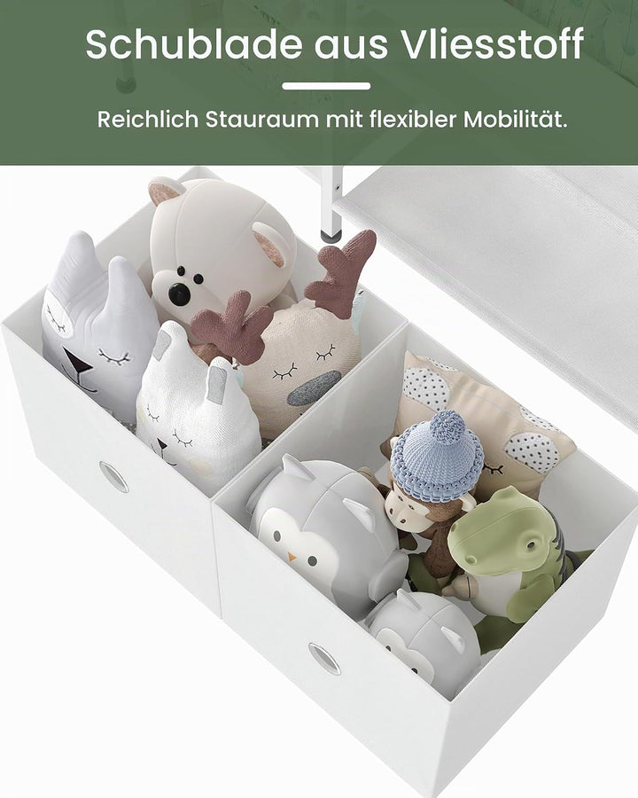 Bücherregal Kinder, Kinderregal, Kinderspielzeug Regal, Spielzeug Aufbewahrung mit 4 Hängetaschen, 3