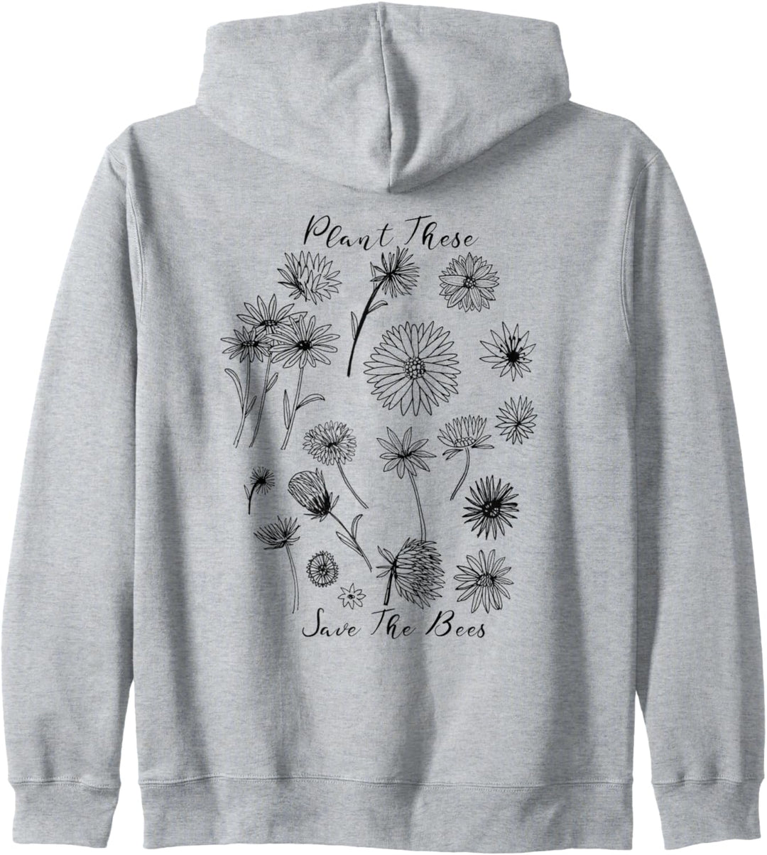 Plant These Help The Bees Plant Lady Nature Kapuzenjacke