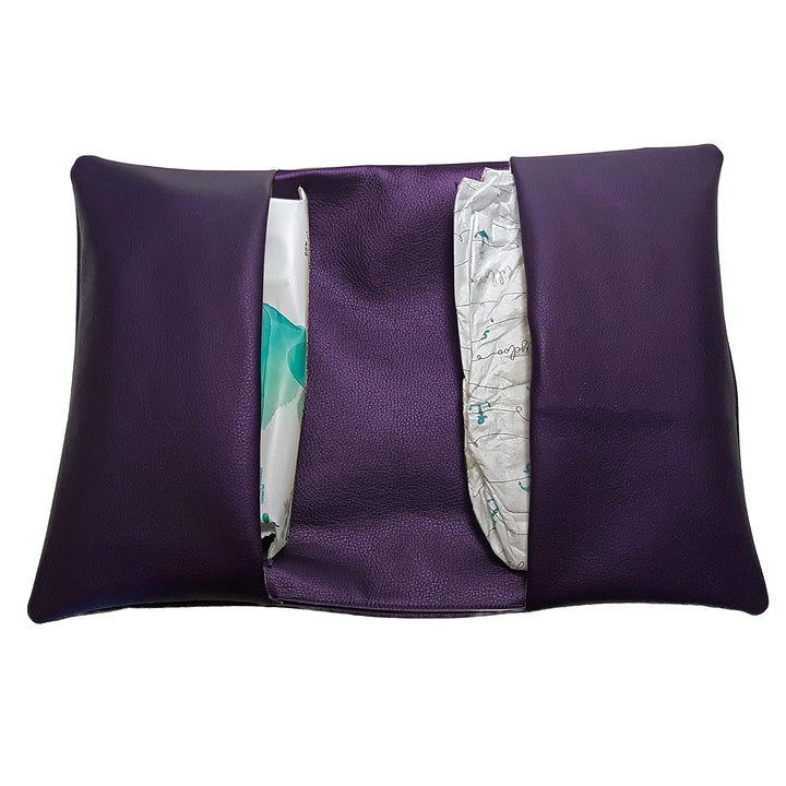 Windeltasche - Kunstleder Lila - Handarbeit - Wickeltasche Windeln Feuchttücher Baby Tasche 6. Lila,