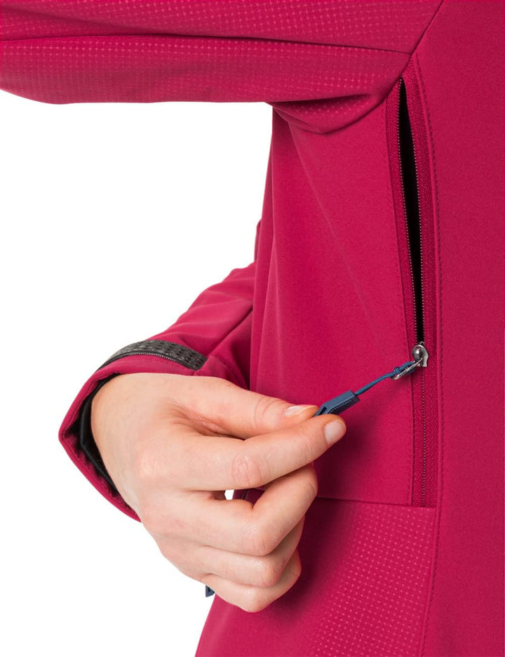VAUDE Damen Women's All Year Elope Softshell Jacket Jacke 34 crimson red, 34 crimson red